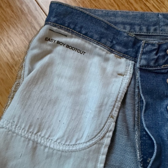 7 For All Mankind Easy Boy Bootcut Jeans Size 26 - Picture 8 of 11